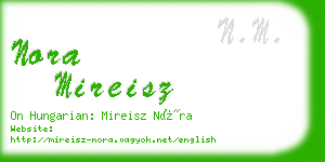 nora mireisz business card